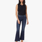 MOTHER The Weekender Fray Denim Flare Mid-Rise Jeans in Tongue and Chic (33)