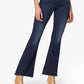 MOTHER The Weekender Fray Denim Flare Mid-Rise Jeans in Tongue and Chic (33)