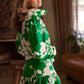 NEW Selkie Heather Skirt in Green White Summer Field Print (S)