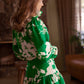 NEW Selkie Heather Skirt in Green White Summer Field Print (S)