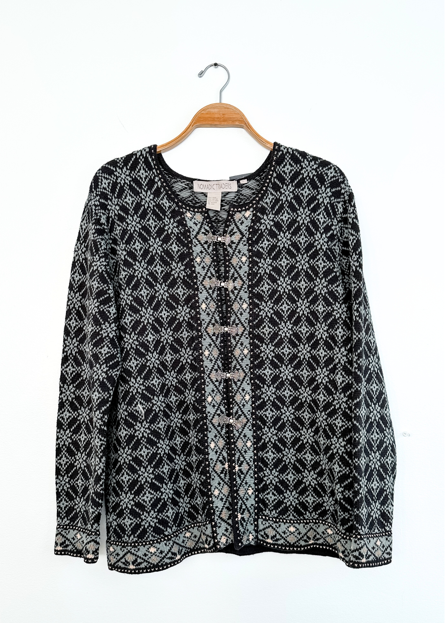 Nomadic Traders Alpine Nordic Knit Cardigan (L)