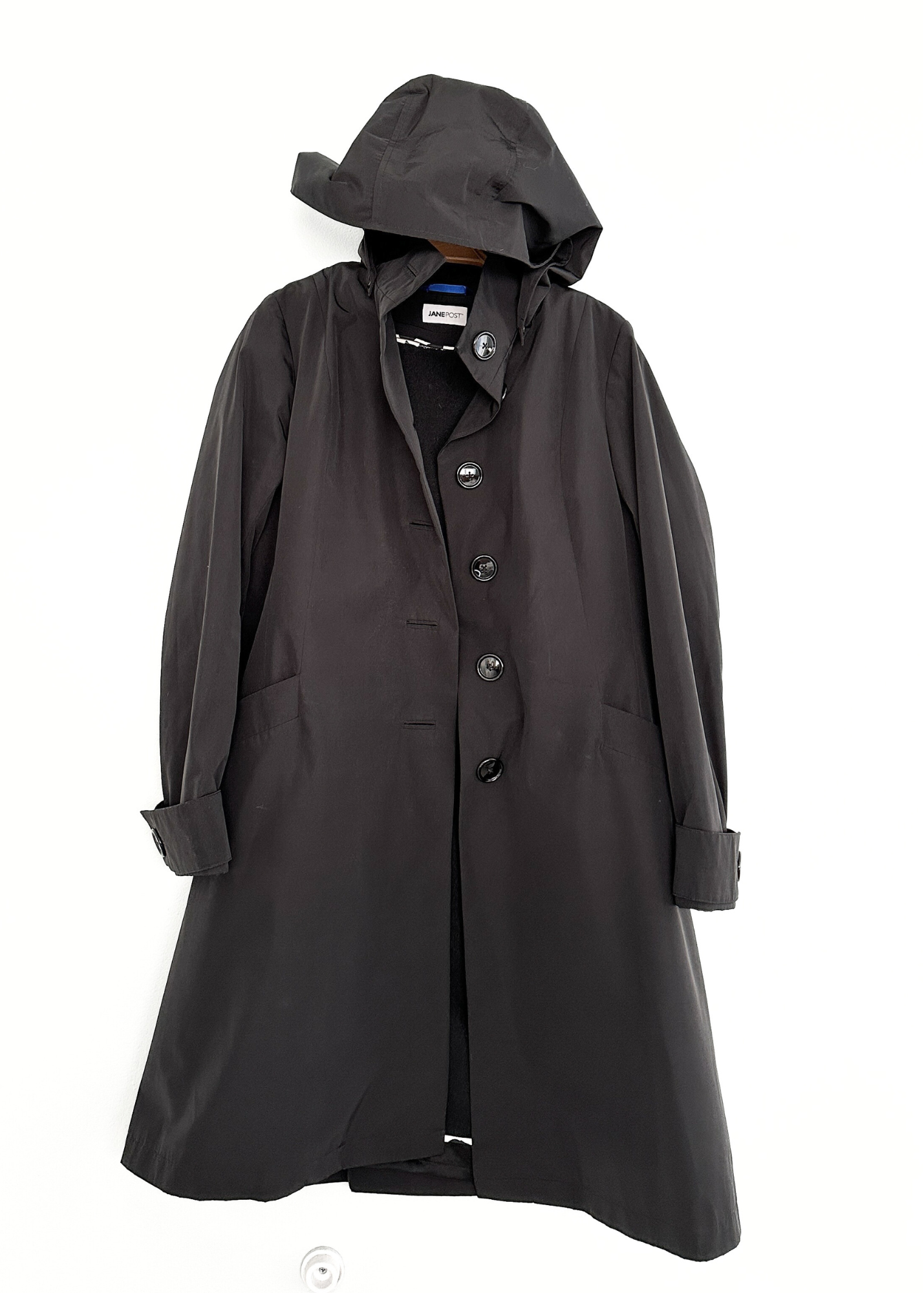 Jane Post Black Rain 2-in-1 Coat with Wool Zipped Liner