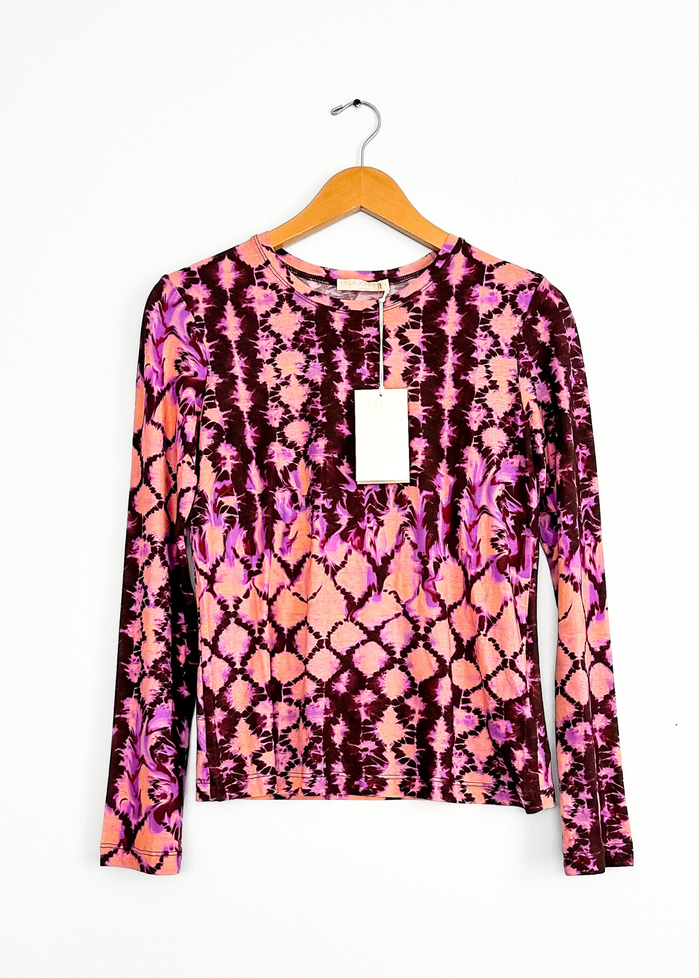 NEW Ulla Johnson Eve Top in Wisteria Purple Pink Tie Dye (S)