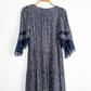 See by Chloe Navy Floral Lace Sleeve Dress (FR 36 or US 4)
