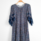 See by Chloe Navy Floral Lace Sleeve Dress (FR 36 or US 4)