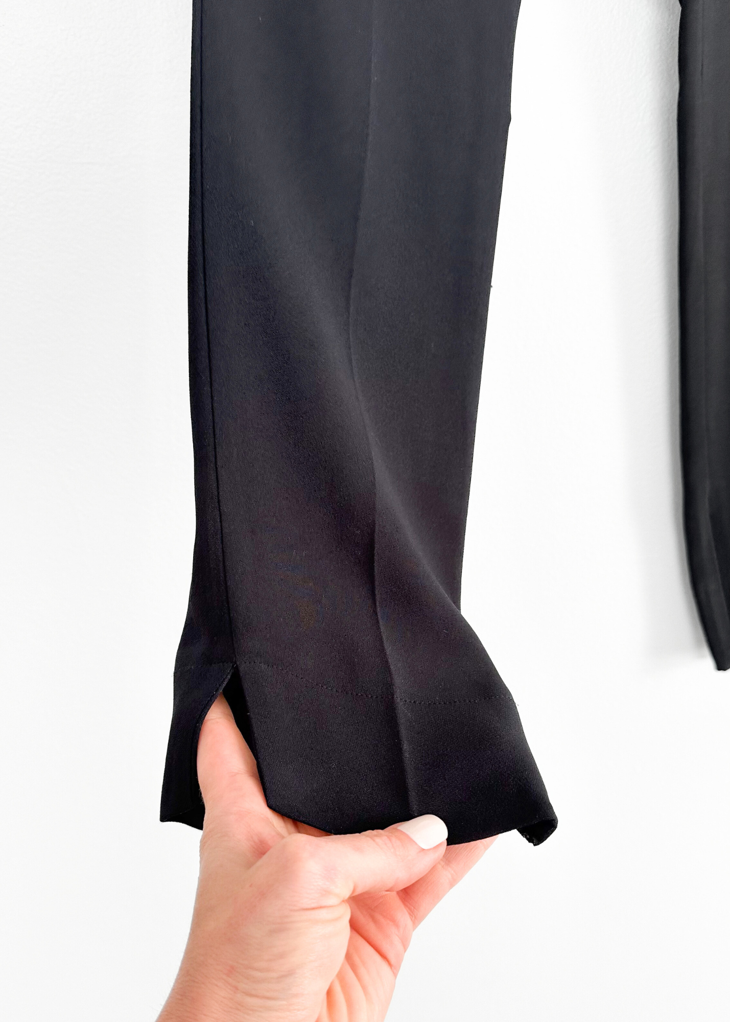 Les Copains Black Tapered Zip Ankle Pants (IT 40 or US 4)