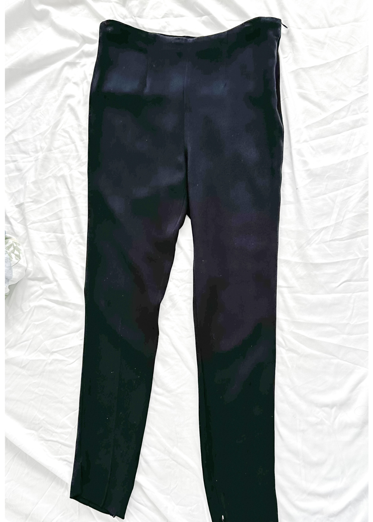 Les Copains Black Tapered Zip Ankle Pants (IT 40 or US 4)