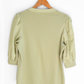 Veronica Beard Coralee Puff Sleeve Top in Dusty Sage Green (XL)