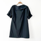 Finley Skipper Black Folded Neck Shift Dress (M)