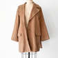 Max Mara Camel Brown Virgin Wool Mid Length Winter Coat (US 14)
