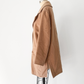 Max Mara Camel Brown Virgin Wool Mid Length Winter Coat (US 14)