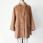 Max Mara Camel Brown Virgin Wool Mid Length Winter Coat (US 14)