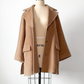 Max Mara Camel Brown Virgin Wool Mid Length Winter Coat (US 14)