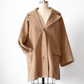 Max Mara Camel Brown Virgin Wool Mid Length Winter Coat (US 14)