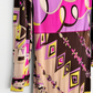 Vintage 60s Emilio Pucci Silk Purple Brown Pink Abstract Maxi Dress