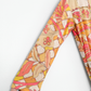 Vintage 60s 70s Emilio Pucci Silk Pink Peach Yellow Abstract Tie Belt Dress
