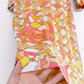 Vintage 60s 70s Emilio Pucci Silk Pink Peach Yellow Abstract Tie Belt Dress