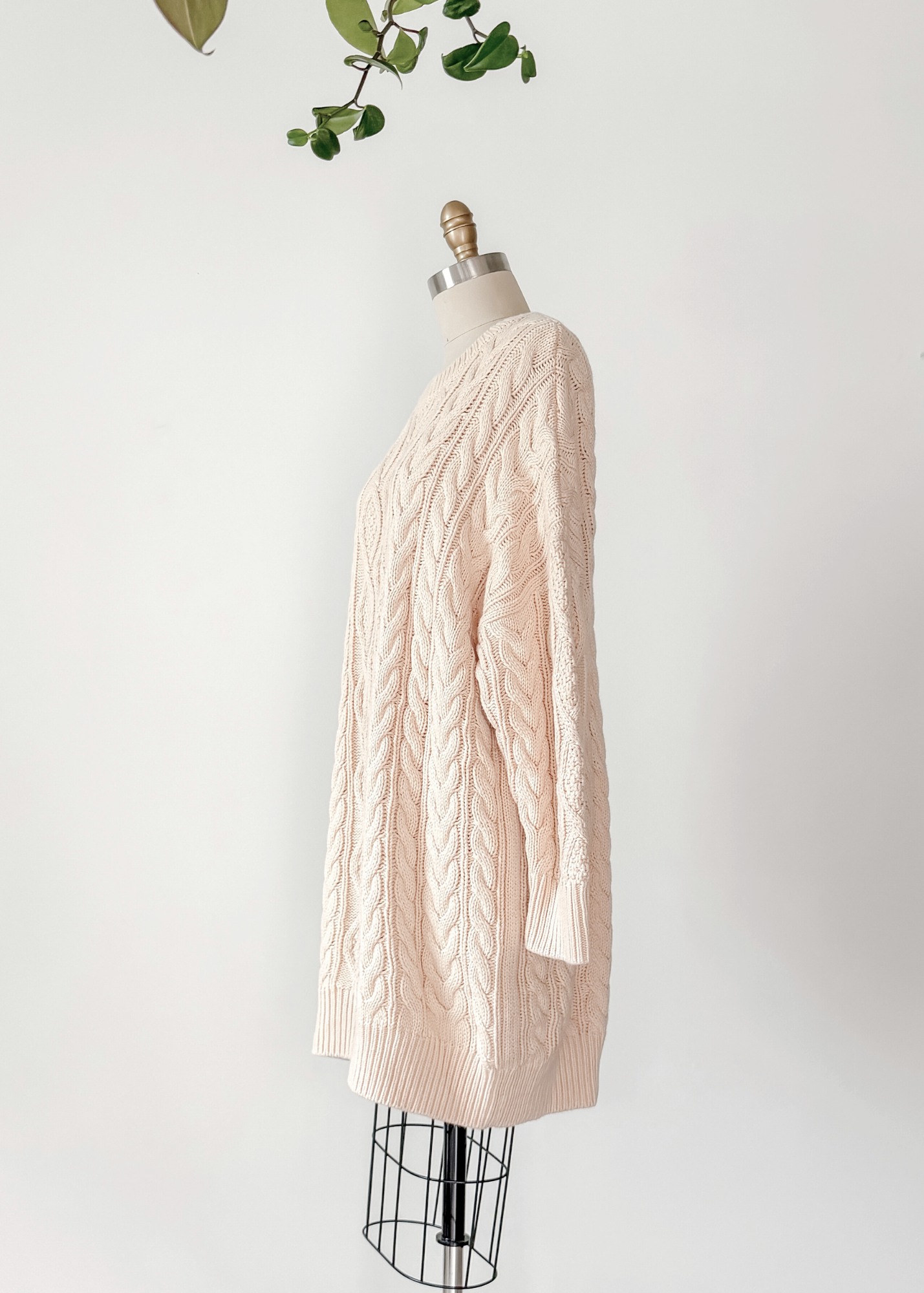 Anthropologie x Mare Mare Cream Long Sleeve Sweater Dress (M)