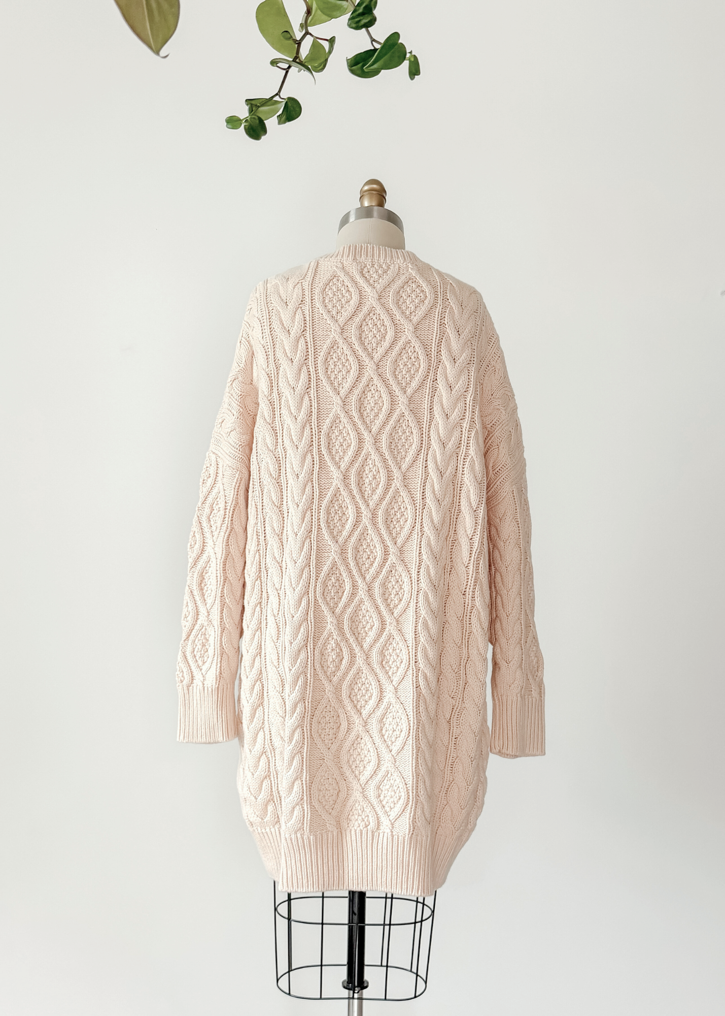 Anthropologie x Mare Mare Cream Long Sleeve Sweater Dress (M)
