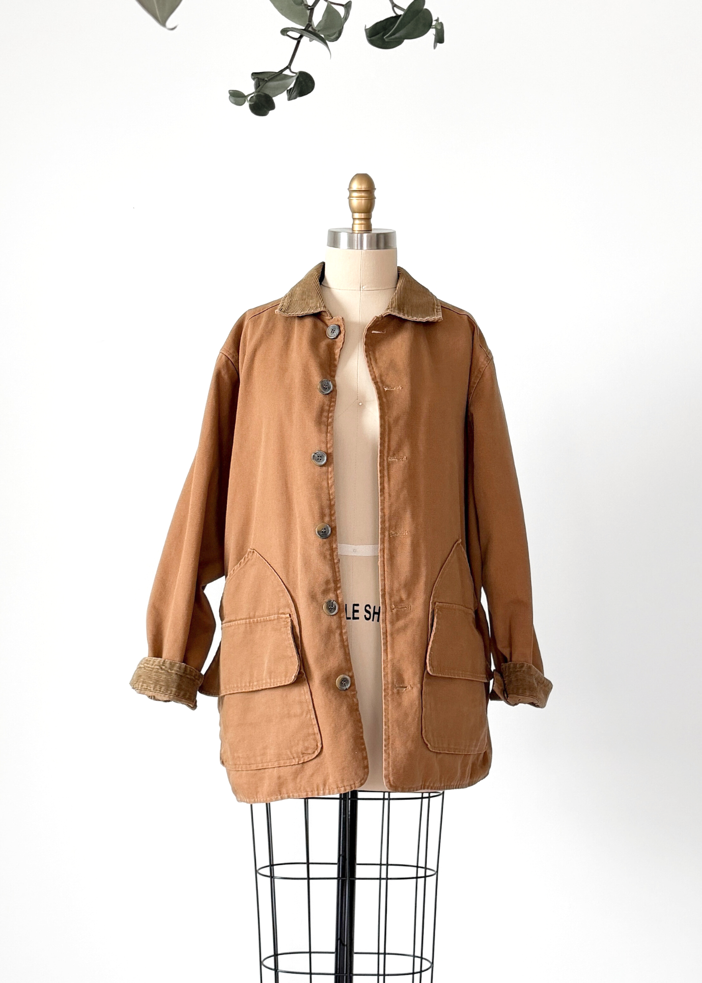 Vintage 90s The Limited Brown Khaki Cotton Canvas Chore Jacket (mens S)