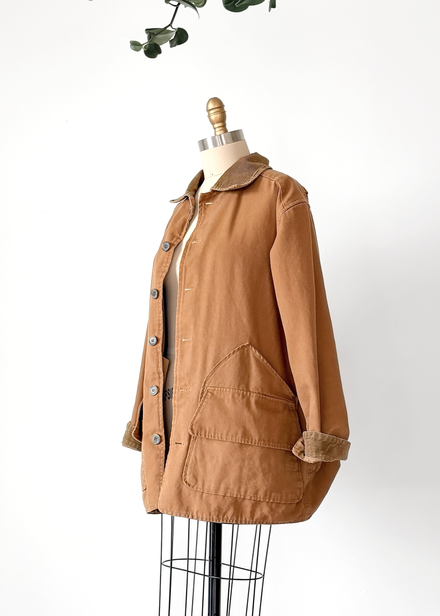 Vintage 90s The Limited Brown Khaki Cotton Canvas Chore Jacket (mens S)