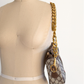 Vintage 80s Gucci Sherry Line GG Brown Shoulder Bag Purse + Gold Shoulder Chain