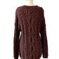Vintage 90s Express Tricot Brown Heavy Knit Pullover (S)