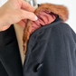 Vintage 60s Black Cashmere & Mink Collar Winter Coat (L)