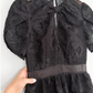 Self-Portrait Black Lace Cap Sleeve Mini Dress (US 4)