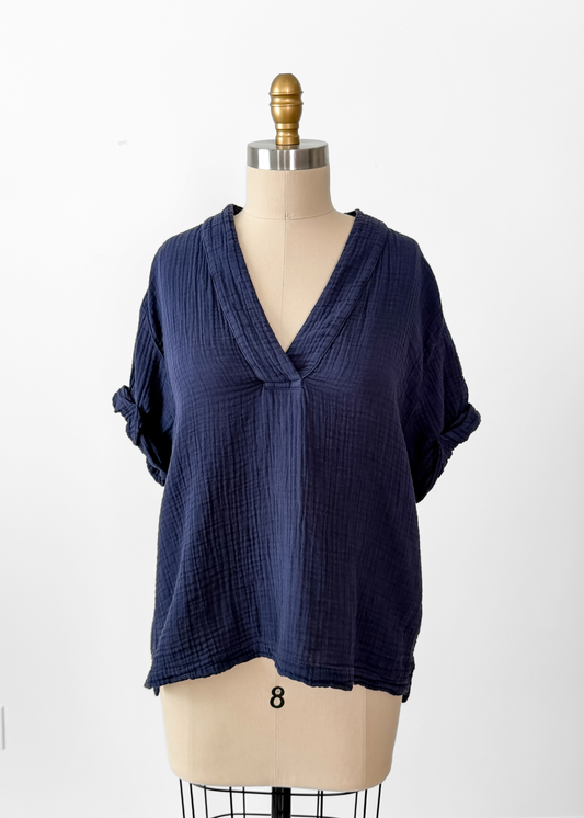 Xirena Avery Top in North Star Navy Blue (S)