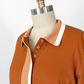 A. Putnam Long Sleeve Polo in Terra Orange Brown (M)