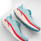 Hoka Women's Clifton 8 Running Shoes in Aquarelle/Eggshell Blue Turqoise (7.5)