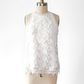 Alice + Olivia Cream Crochet Lace Sleeveless Top (4)