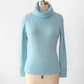 Ann Taylor Robins Egg Blue 100% Cashmere Turtleneck Sweater (M)