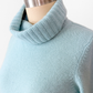 Ann Taylor Robins Egg Blue 100% Cashmere Turtleneck Sweater (M)