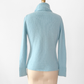 Ann Taylor Robins Egg Blue 100% Cashmere Turtleneck Sweater (M)