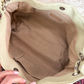 Vintage Chanel Ivory Quilted Caviar Leather Zip Expandable Purse