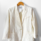 Forte_forte Linen Confetti Speckled Cream Blazer Jacket