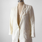 Forte_forte Linen Confetti Speckled Cream Blazer Jacket