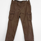 Max Mara Weekend FIT W11 Slim Fit Cargo Pants Olive Brown Cotton Womens (US 10)