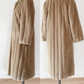 NEW Avec Tu Vintage  Faux Fur Blonde Coat Long Swing Princess Coat USA Union Made