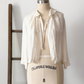 Antique 1920s/30s Cream Silk Night or Bed Jacket (M)