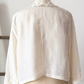 Antique 1920s/30s Cream Silk Night or Bed Jacket (M)