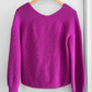 A.L.C. Melanie Orchid Purple Wool V-Neck Cropped Sweater