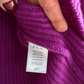 A.L.C. Melanie Orchid Purple Wool V-Neck Cropped Sweater
