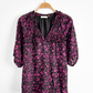 Ramy Brook Sara V-Neck Velvet Textured Top in Plumberry