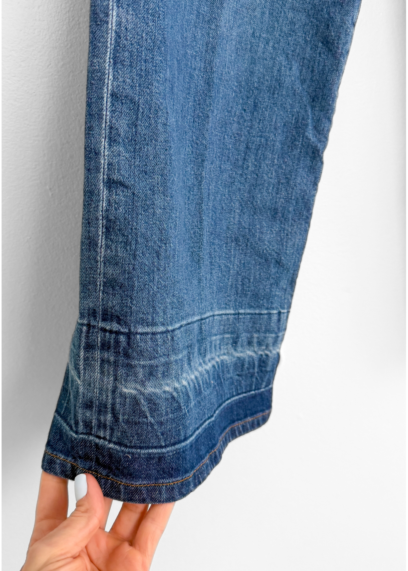 Simkai Jude Wide Leg Denim Jeans Ombre Cuff  (29 or 8)
