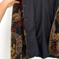 Made in India Heavy Beaded Embroidered Black Silk Jacket (M)