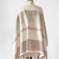 Orvis 100% Cashmere Cream Natural Stripe Knit Shawl