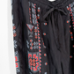 Johnny Was Pete & Greta Black Embroidered Keir Jogger Pants (M)